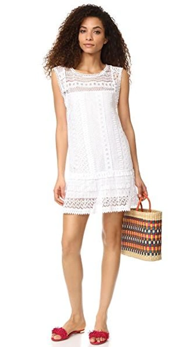 Shop Bb Dakota Milo Crochet Lace Dress In Optic White