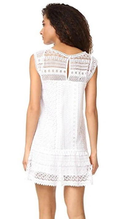 Shop Bb Dakota Milo Crochet Lace Dress In Optic White