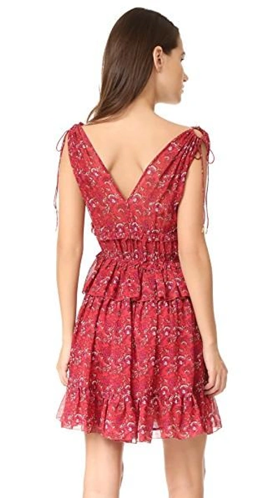 Shop Ulla Johnson Noelle Dress In Ruby