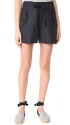 Vince Drawstring Utility Shorts In Coastal Blue