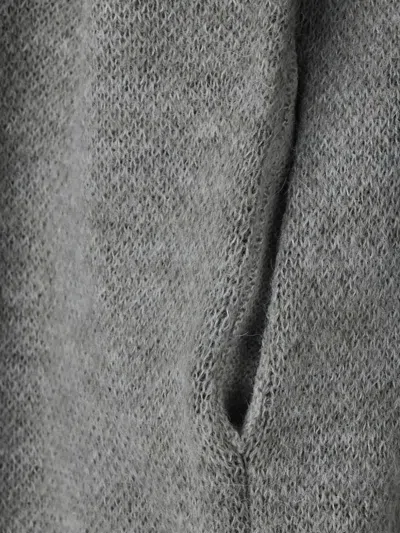 Coor Argyle-pattern Zip-up Sweater In Gray