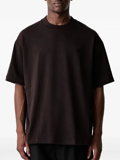 Fred Perry Oversized T-shirt In Brown