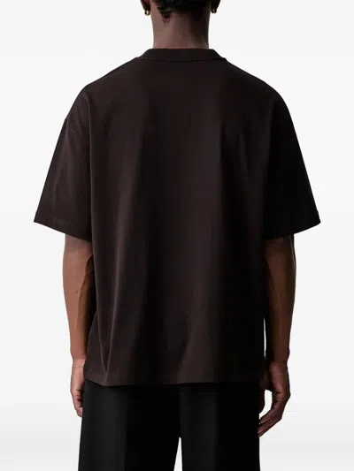 Fred Perry Oversized T-shirt In Brown