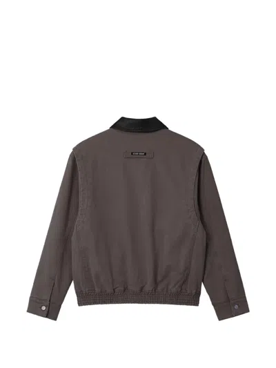 LOGO-PATCH ZIP-UP JACKET