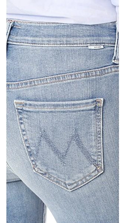 Shop Mother The Stunner Zip Ankle Step Fray Jeans