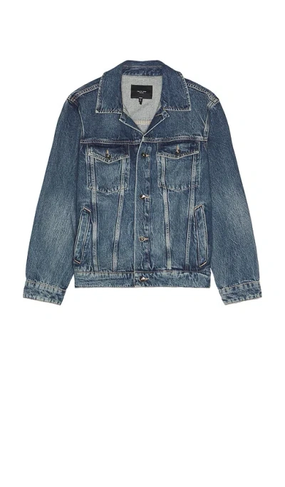 Rag & Bone Denim Trucker Jacket In Pattern