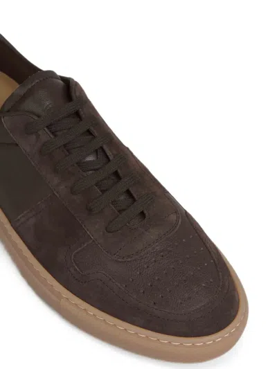 PANELLED LEATHER SNEAKERS