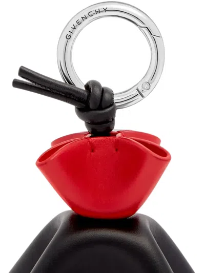 Givenchy Leather Keyring In Black