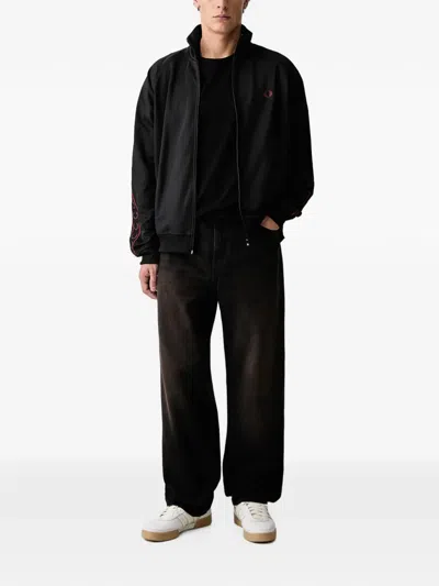 Fred Perry Oversized T-shirt In Black