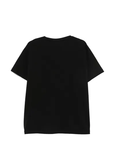 Found Patchwork-logo Chest-pocket T-shirt In Black