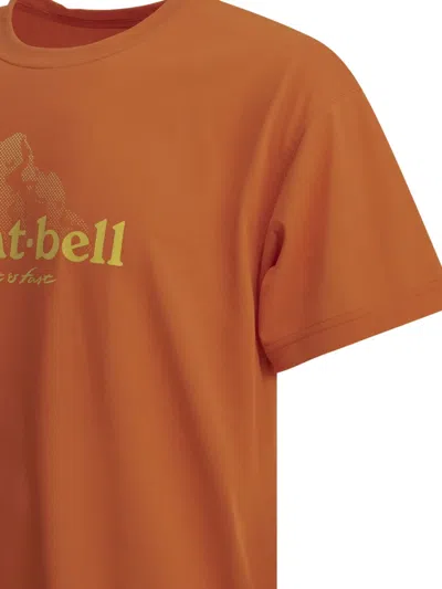 Montbell Wickron Dot Logo T-shirt In Orange