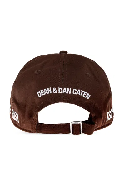 Dsquared2 Logo Hat In Brown