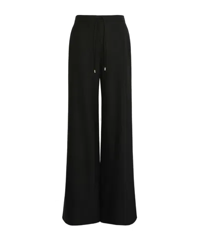 Max Mara Studio Denaro Drawstring Pants In Black