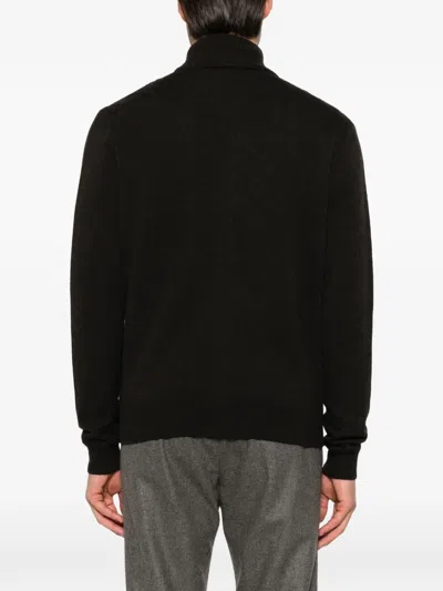 Corneliani Cable-knit Diamond-pattern Cardigan In Brown