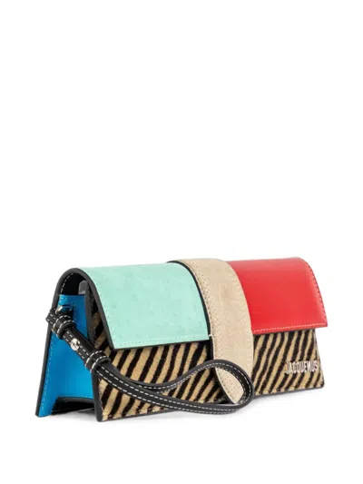 Jacquemus Patchwork Zebra-print Clutch Bag In Multi