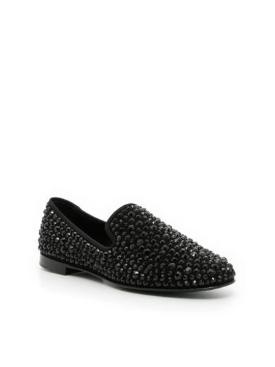 Shop Giuseppe Zanotti David Loafers In Nero Jet|nero