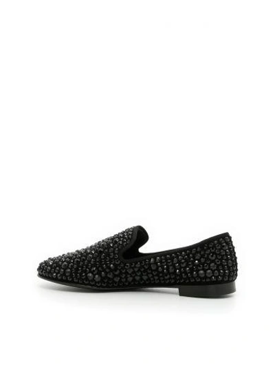 Shop Giuseppe Zanotti David Loafers In Nero Jet|nero