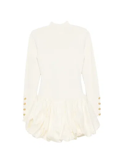 Aje Elodi Bubble-hem Mini Dress In White