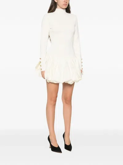 Aje Elodi Bubble-hem Mini Dress In White