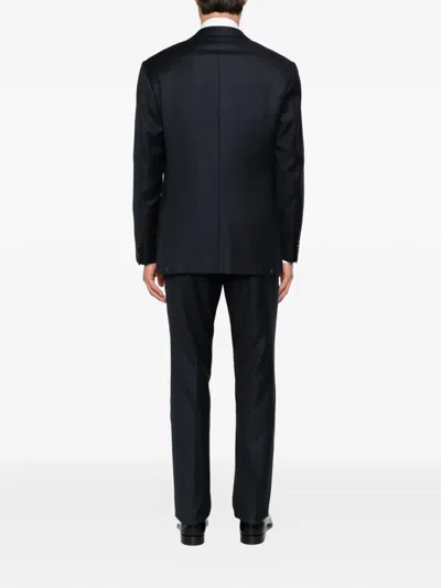 Corneliani Single-breasted Suit In Black