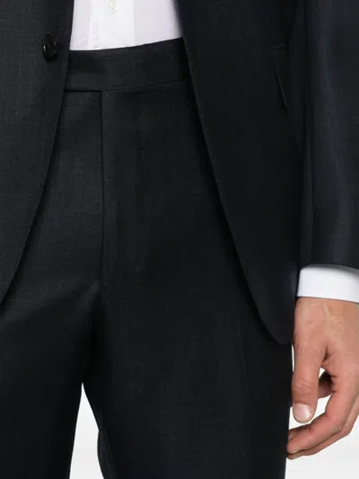 Corneliani Single-breasted Suit In Black