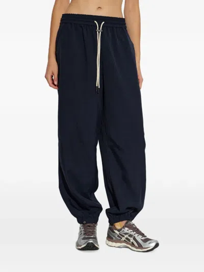 Rethinkit Studios Drawstring Elasticated-waist Trousers In Blue