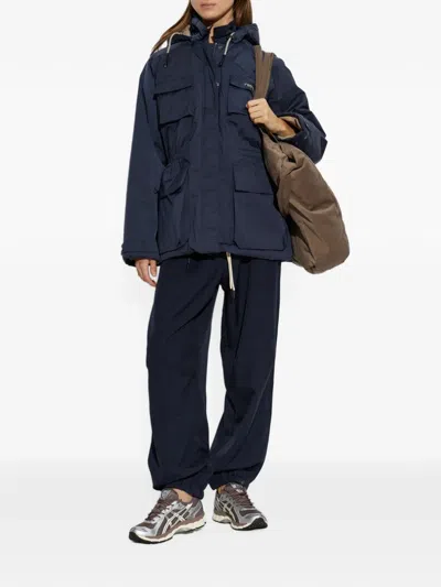 Rethinkit Studios Logo-patch Hooded Jacket In Blue