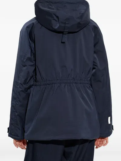 Rethinkit Studios Logo-patch Hooded Jacket In Blue