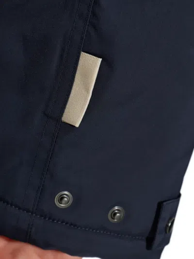 Rethinkit Studios Logo-patch Hooded Jacket In Blue