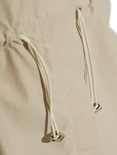 Rethinkit Studios Drawstring Cotton Shirt In Neutral