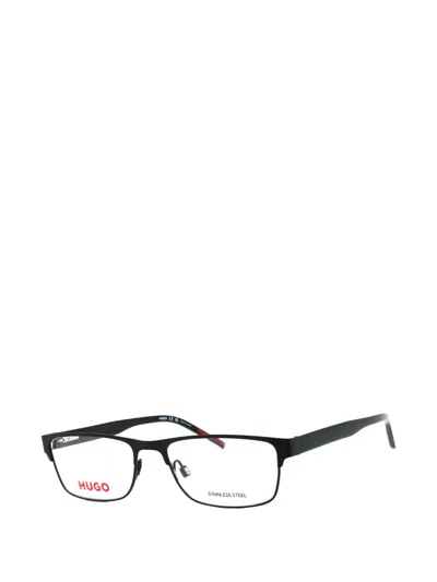 Hugo Boss Rectangle-frame Glasses In Black