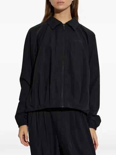 Rethinkit Studios Logo-print Zip-up Jacket In Black