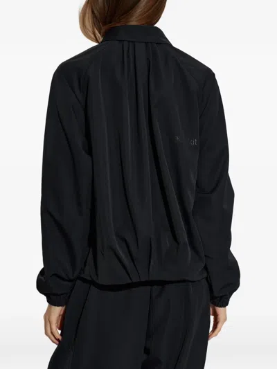 Rethinkit Studios Logo-print Zip-up Jacket In Black