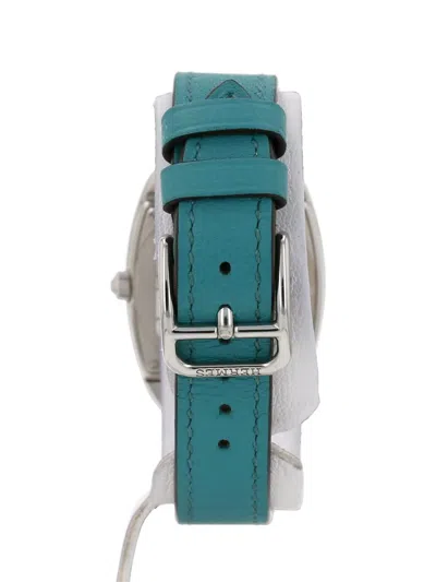 Pre-owned Hermes Cape Cod Tonneau 34mm Watch In White
