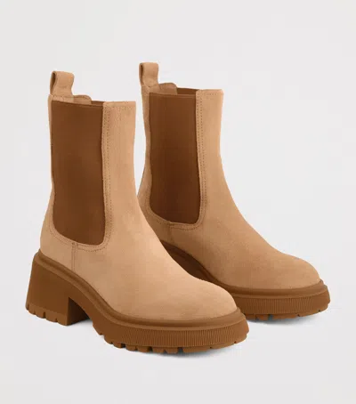 Jimmy Choo Tamia 70 Suede Chelsea Boots In Brown
