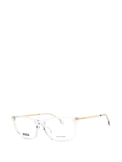 Hugo Boss Rectangle-frame Glasses In White