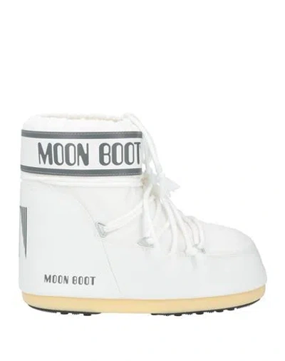Moon Boot Lightweight Technical Boot With Rubber Outsole In White