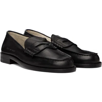 Common Projects ブラック レザー ローファー In Black 7547