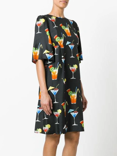 Shop Dolce & Gabbana Cocktail Print Shift Dress