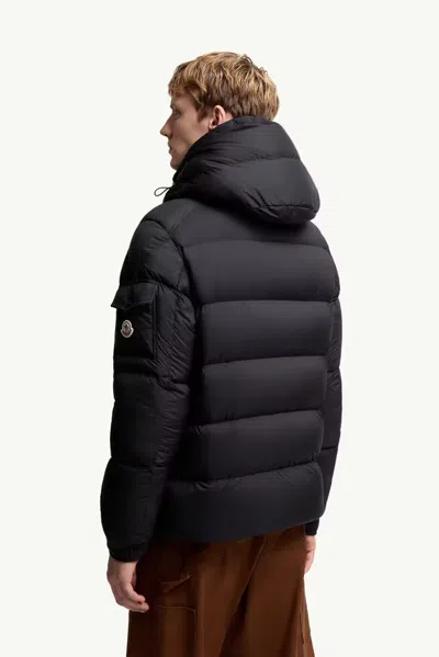 Moncler Quilted Down Jacket In Black