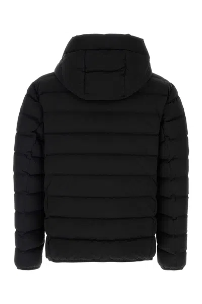 Mackage Black Stretch Nylon Jack Down Jacket In Black