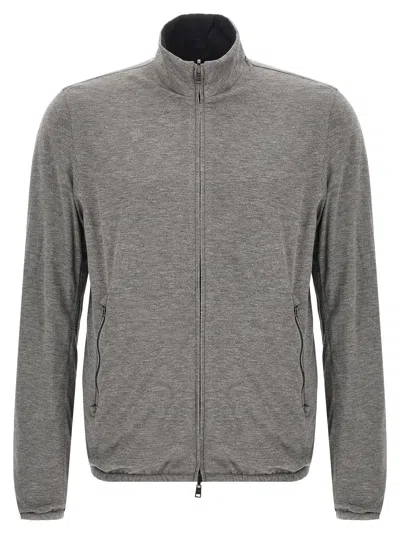 Herno Reversible Technical Bomber Jacket In Black