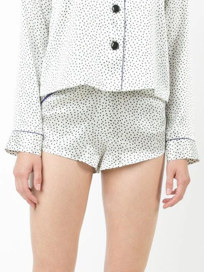 Shop Fleur Du Mal Tap Shorts - White