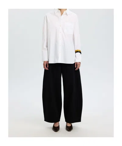 Selected Oversized Shirt In White