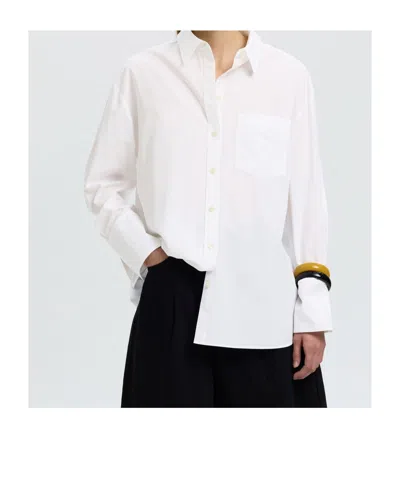 Selected Oversized Shirt In White