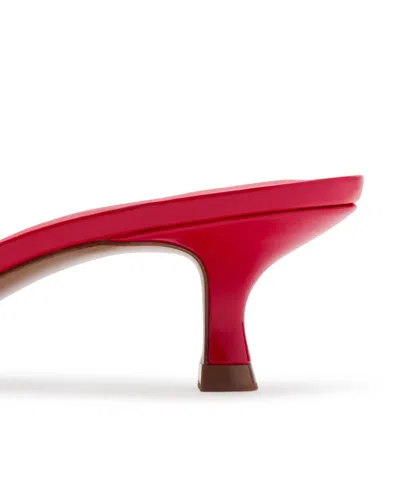 Mango Kitten-heel Strap Sandals In Red