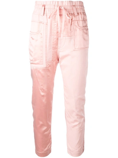 Haider Ackermann Patch Pocket Track Trousers In Pink