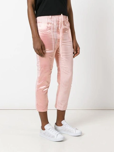 Shop Haider Ackermann Baker Cropped Trousers In Pink