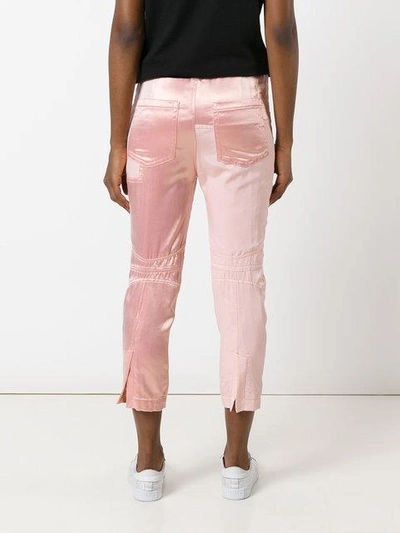 Shop Haider Ackermann Baker Cropped Trousers In Pink