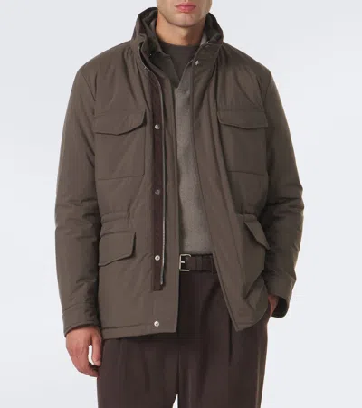 Fedeli Technical Jacket In Green